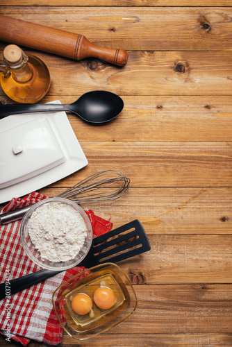 fresh food ingredients for baking