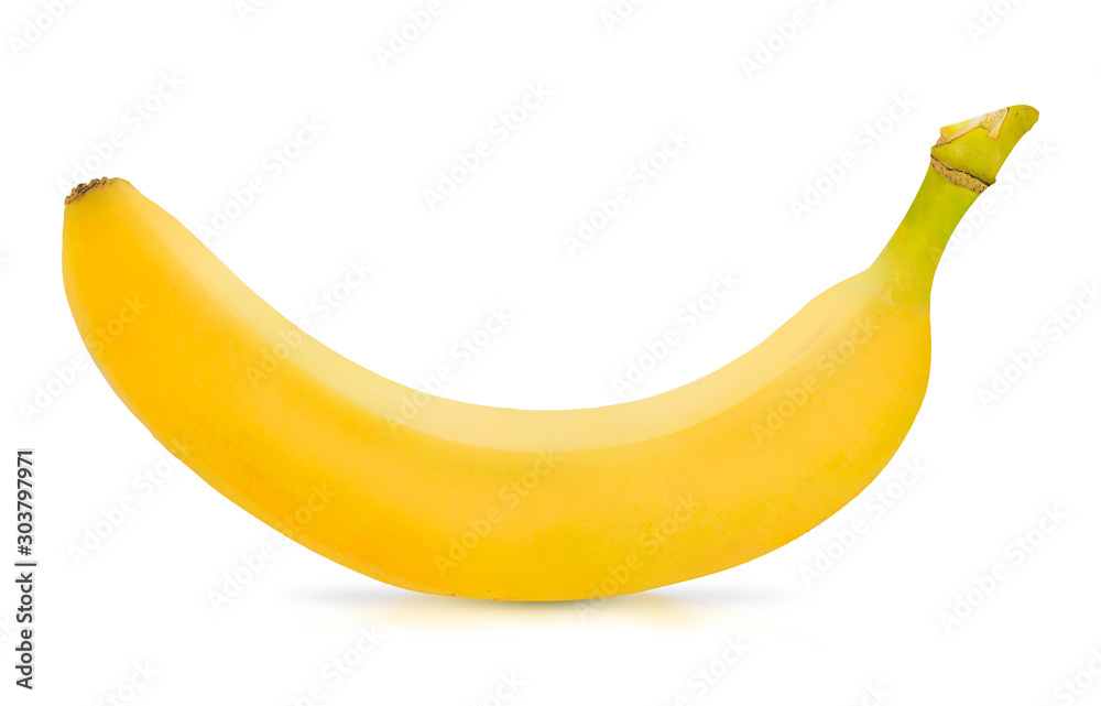 bananas isolated on the white background.