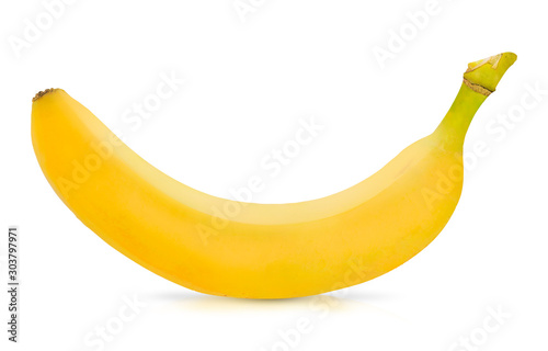 bananas isolated on the white background.