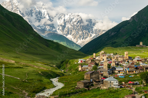 Ushguli village, UNESCO world heritage site,Upper Svaneti, Georgia