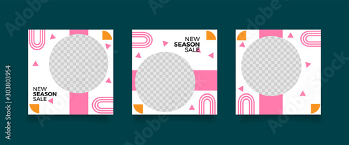 Unique Editable modern Social Media banner Template.Promotional web banner for social media. Elegant sale and discount promo. Fashion and lifestyle blog templates, web banners