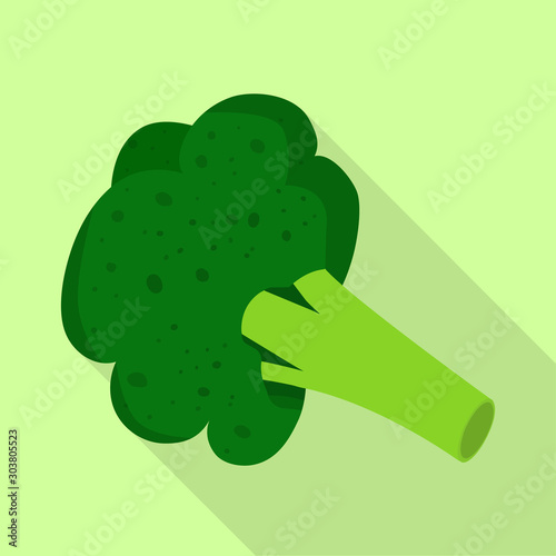 Vector design of broccoli and vegetable sign. Set of broccoli and cauliflower stock vector illustration.