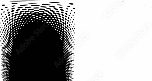 Fototapeta Naklejka Na Ścianę i Meble -  Halftone wave background. Curved gradient texture or pattern. Vertical gradient dots. Pop art texture. Vector illustration.