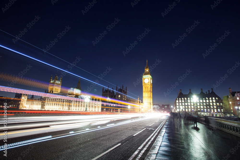 Fototapeta premium Big Ben at night, London, UK