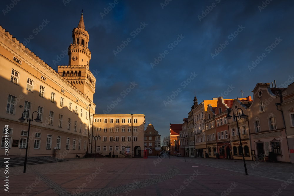 Naklejka premium Opole city in Opolskie Voivodeship with old hertiage buildings and wonderful views