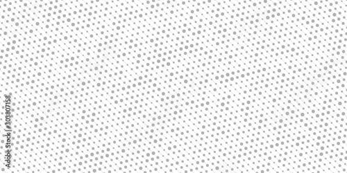 Diagonal dotted pattern. Abstract grey halftone vector background. Optic illusion graphic effect. Grunge style