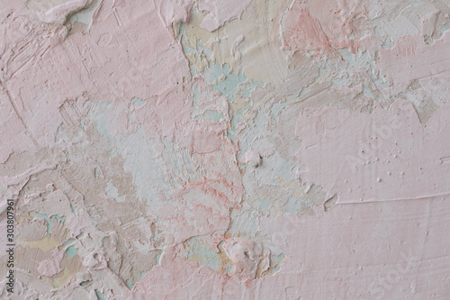 Pink wall concrete backdrop texture. Abstract grunge decorative light texture. Art rough background with copy space. 