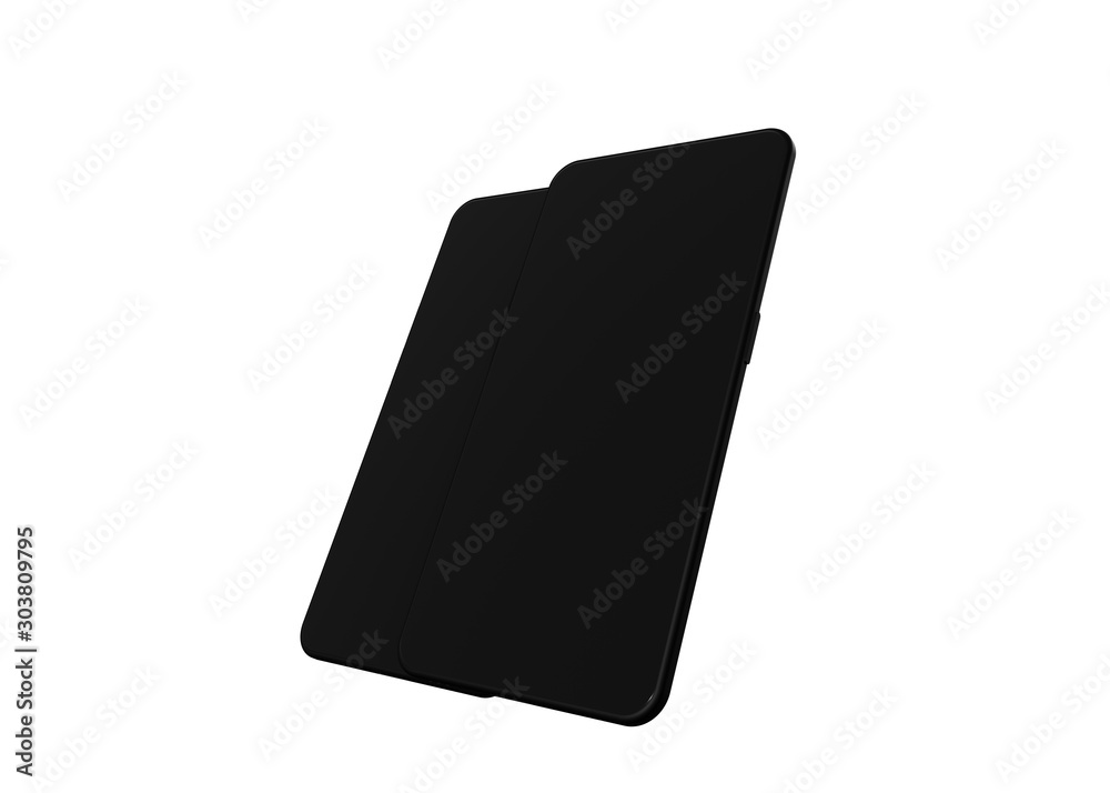 Smartphone Mobile Phone Mock Up Model 3D Render Smartphone Mobile Phone Mock Up Model 3D Render