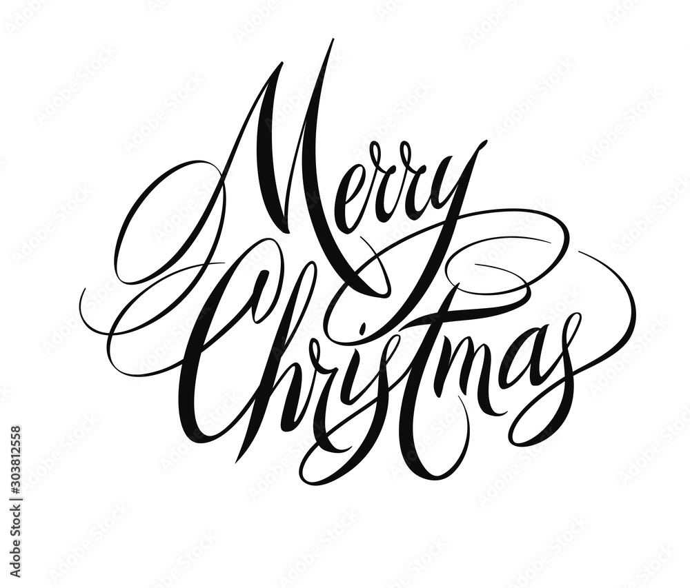 Marry Christmas lettering
