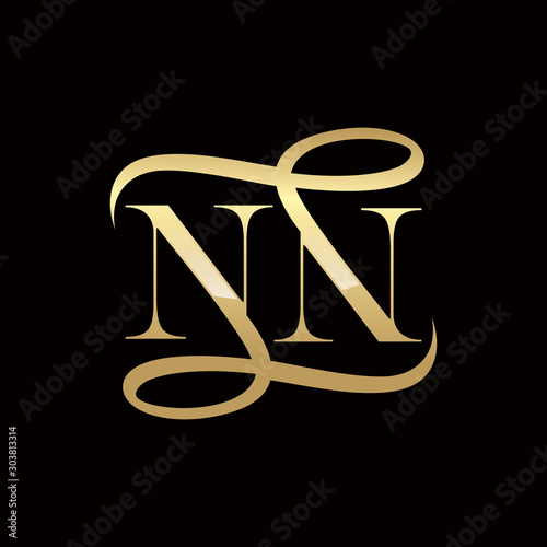 NN Elegant Initials Logo photo