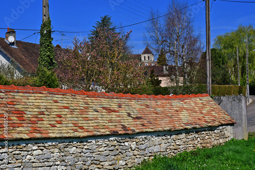 Fontenay Saint Pere; France - march 23 2017 : village center photo