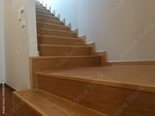 Wooden and elegant steps