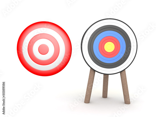 3D Rendering of two targets