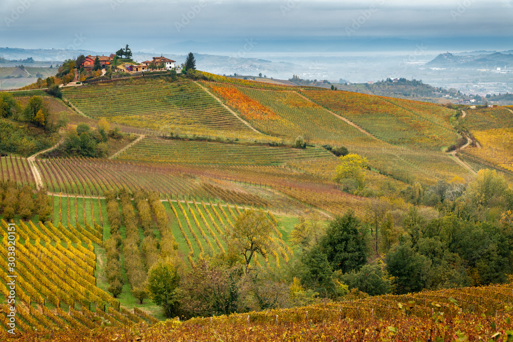 landscape in autumn in Piedmont zone landscape in autumn in Piedmont zone