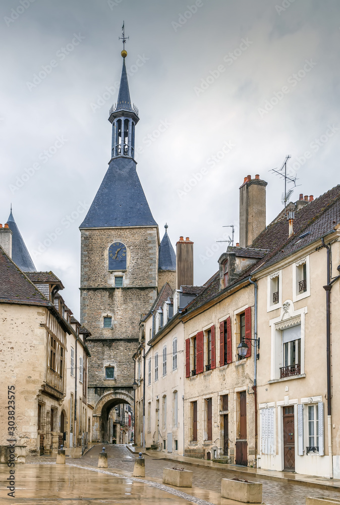 Clock tower, Avallon, France Clock tower, Avallon, France