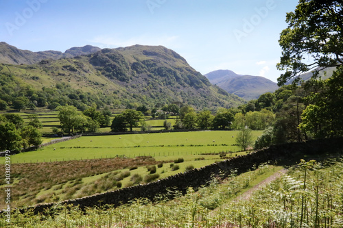Beautiful valley near Kendal in the Lake District in Cumbria