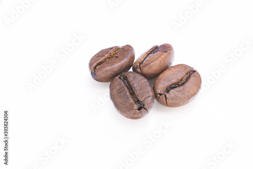 coffee bean on white background isolate