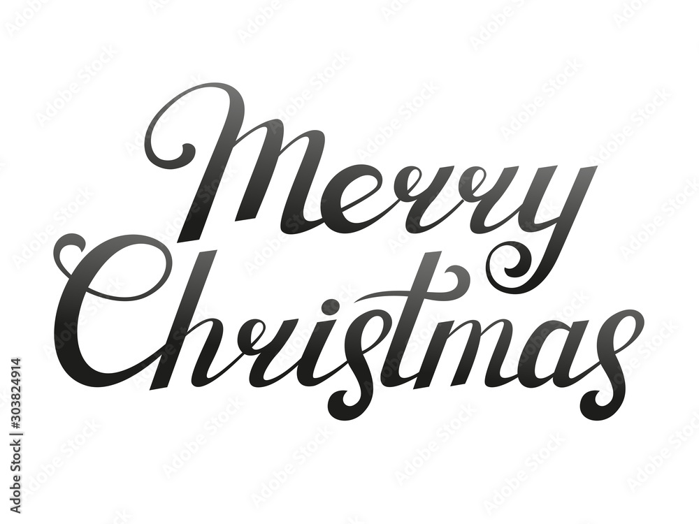 Merry christmas lettering