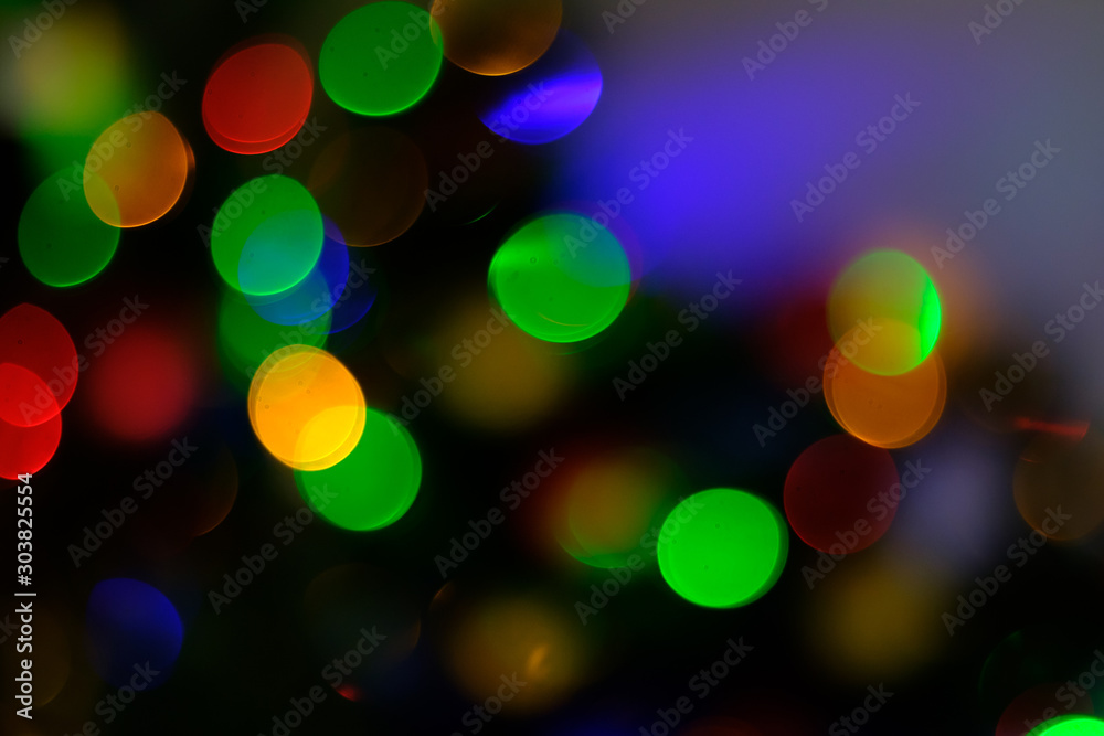Obraz premium Christmas holidays bokeh abstract background.