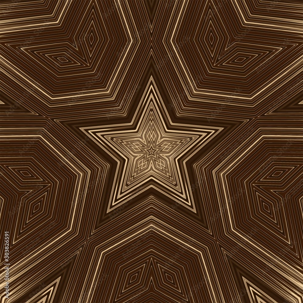 Obraz premium Gold star background and light abstract design, backdrop.