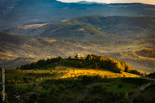 Specific rural landscape in Maramures (Transylvania, Romania) © AlexandruClaudiu