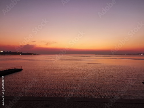sunset on beach © Александр Мищенко