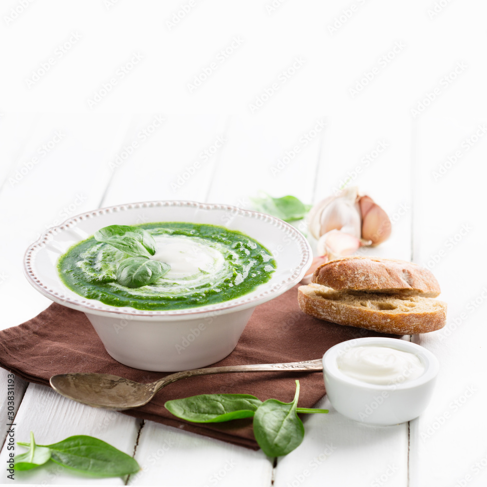 Spinach soup Spinach soup