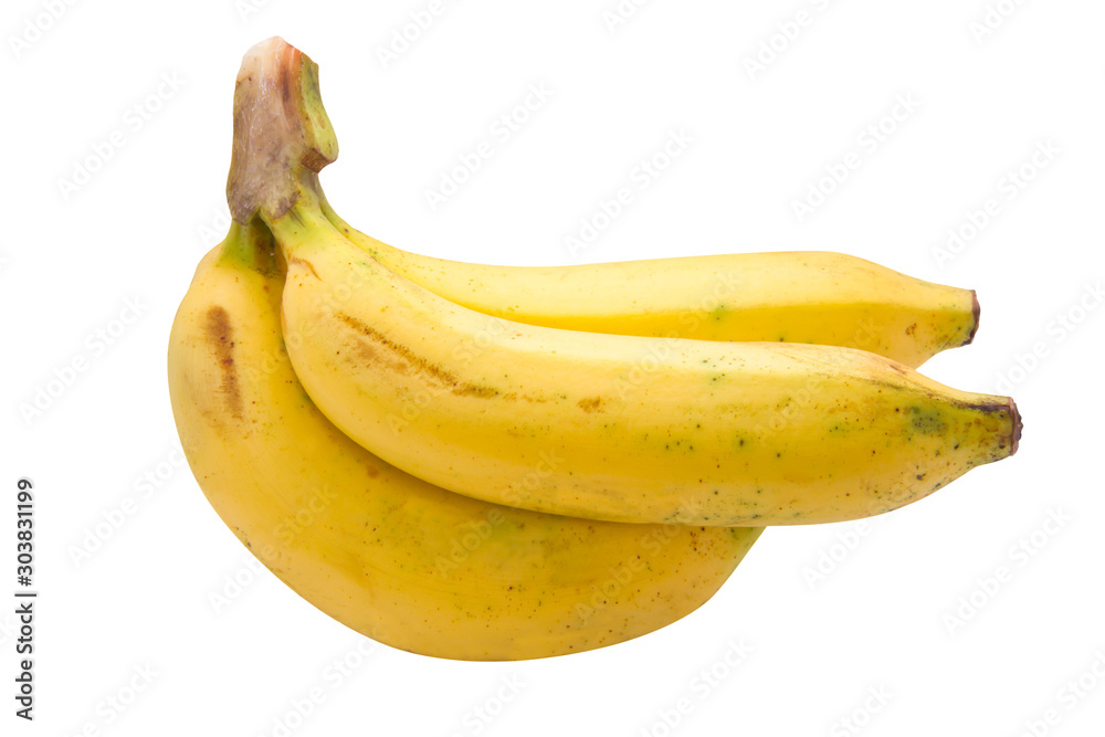 Bananas isolated on a white background. Picture is of high quality. Clipping path.