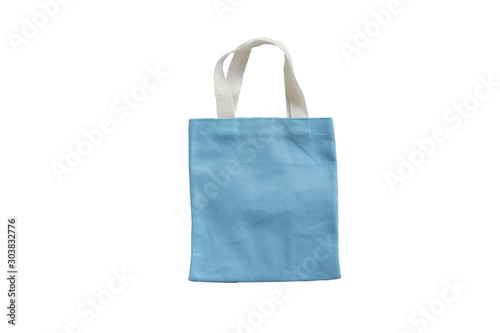 fabric bag isolated on white background