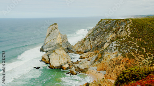 Natural Park of Sintra at Cape Roca in Portugal called Cabo de Roca - travel photography photo