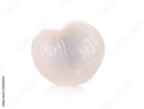 Fresh longan isolated on white background