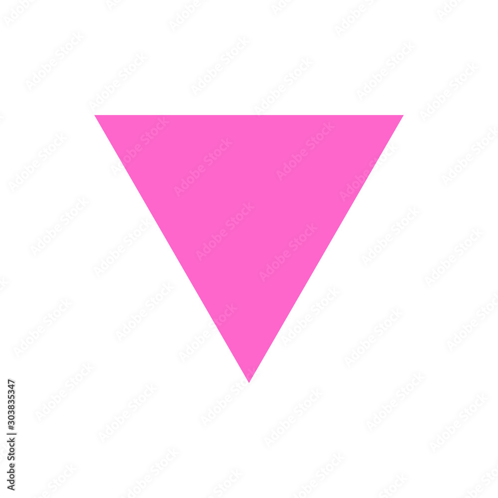 LGBT symbol. Pink triangle. Abstract concept, icon. Vector illustration on white background. LGBT symbol. Pink triangle. Abstract concept, icon. Vector illustration on white background.