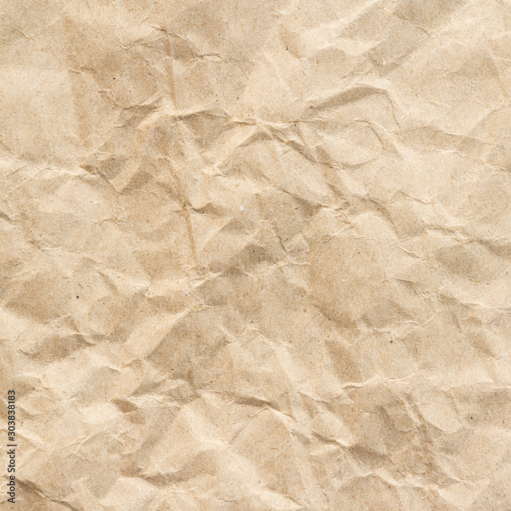 Brown wrinkle recycle paper background Brown wrinkle recycle paper background
