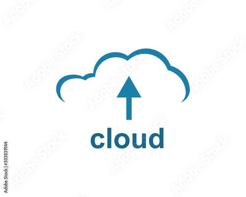 cloud logo vector icon