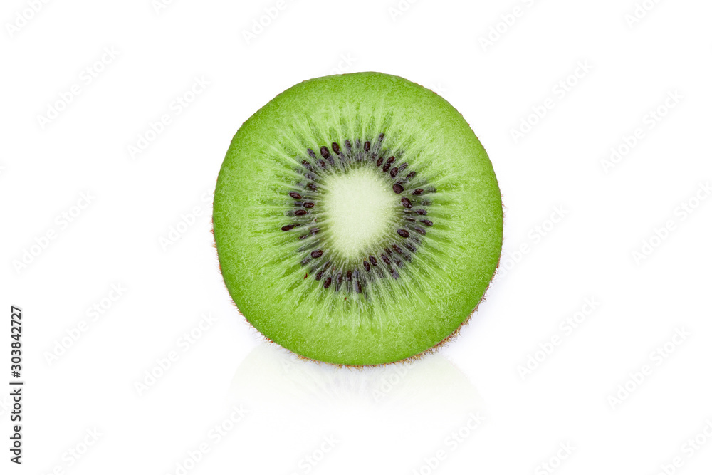 Slices kiwi fruit isolated on white background Slices kiwi fruit isolated on white background