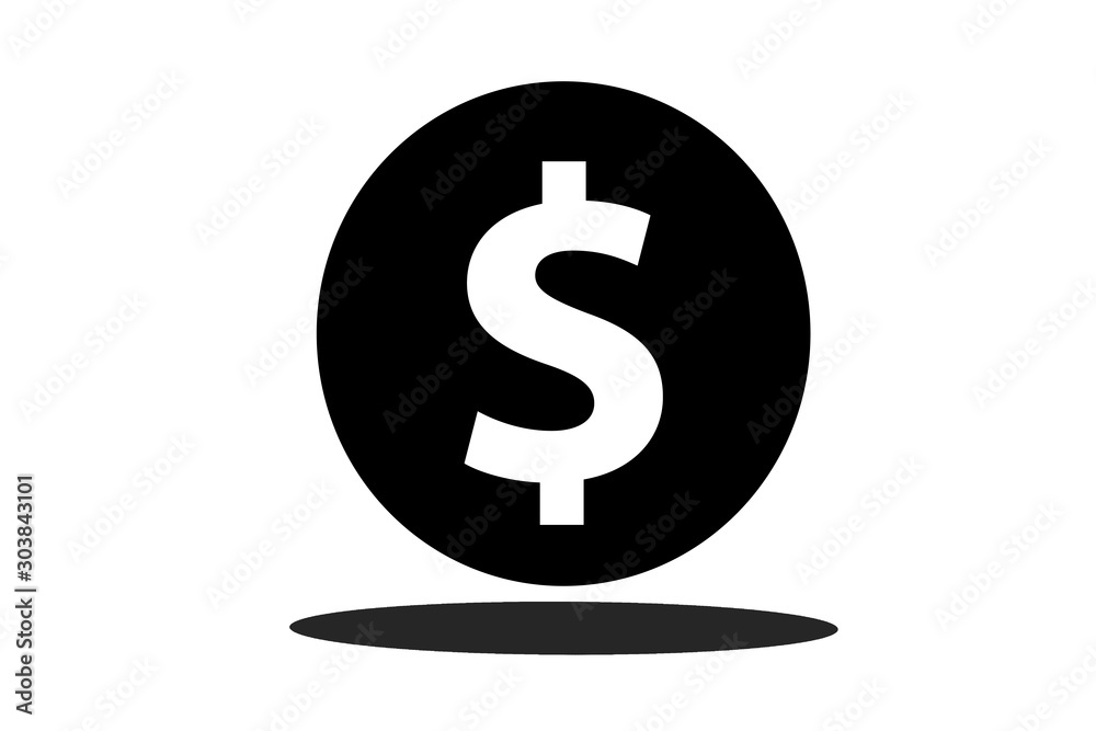 US dollar sign on white background.US dollar is main and popular currency of exchange in the world.Investment and saving concept. US dollar sign on white background.US dollar is main and popular currency of exchange in the world.Investment and saving concept.