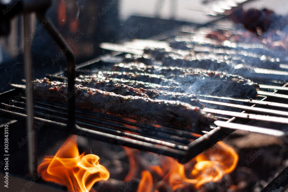 Kabab auf dem Grill Kabab auf dem Grill