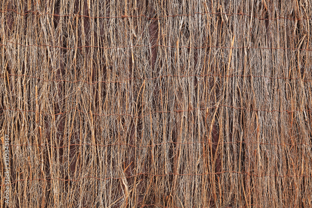 Canvas from the branches of dry plants, background Canvas from the branches of dry plants, background