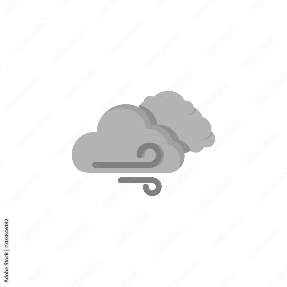 Cloud swarm wind icon. Simple line, outline vector of two color weather icons for ui and ux, website or mobile application Cloud swarm wind icon. Simple line, outline vector of two color weather icons for ui and ux, website or mobile application