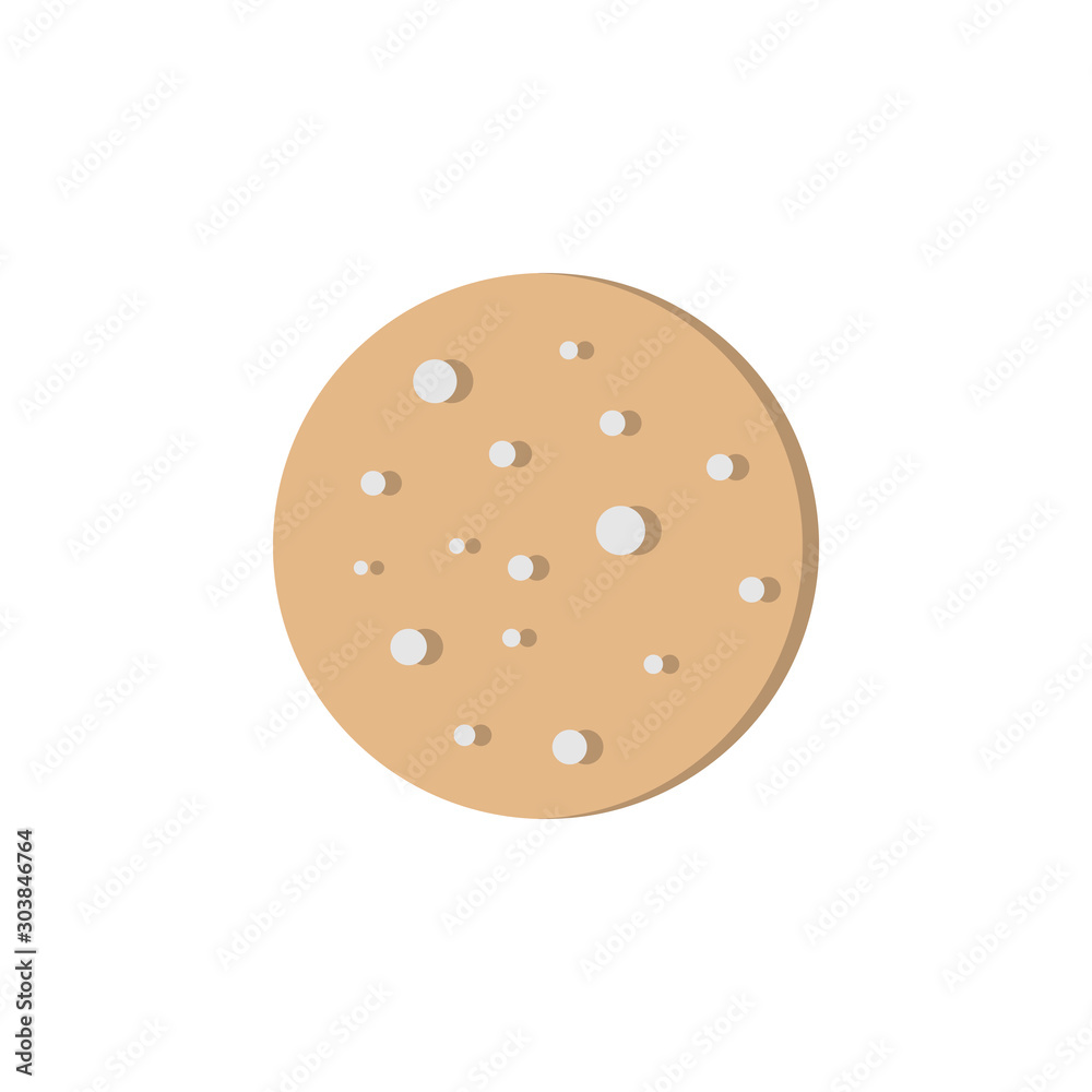 Moon craters icon. Simple line, outline vector of two color weather icons for ui and ux, website or mobile application Moon craters icon. Simple line, outline vector of two color weather icons for ui and ux, website or mobile application