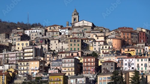 FIUGGI, Italy, View of The Old Town on the Hill photo