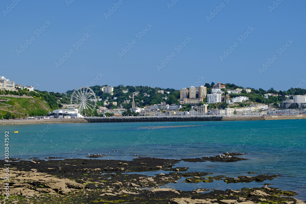 Obraz premium Torquay Devon w lecie. Znany również jako Babbacombe i English Riviera