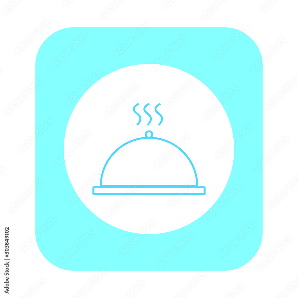 vector food tray symbol icon formed with simple shapes vector food tray symbol icon formed with simple shapes