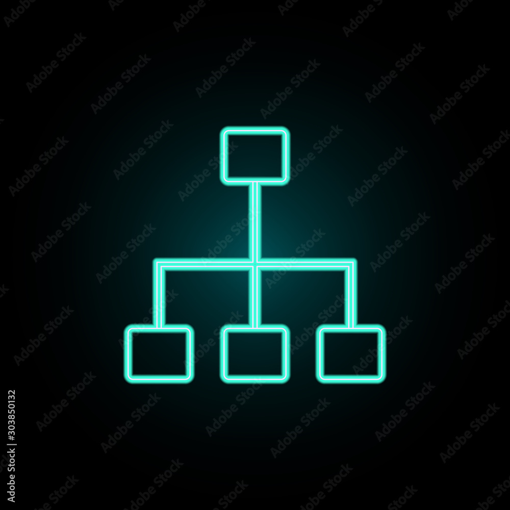 Communication sign neon icon. Simple thin line, outline vector of web icons for ui and ux, website or mobile application Communication sign neon icon. Simple thin line, outline vector of web icons for ui and ux, website or mobile application