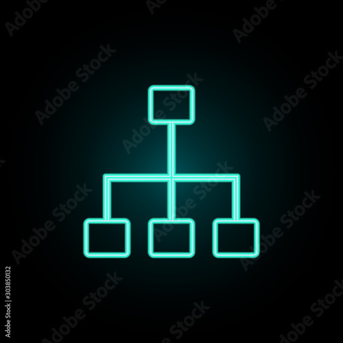 Communication sign neon icon. Simple thin line, outline vector of web icons for ui and ux, website or mobile application
