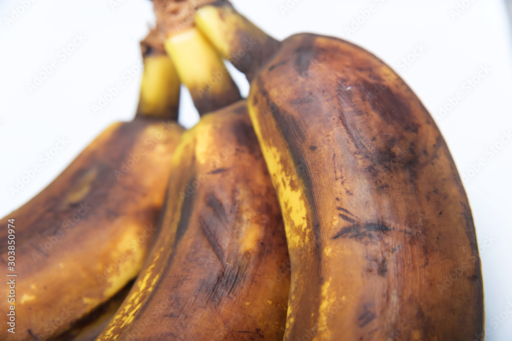 Fotografie Darkened banana peel