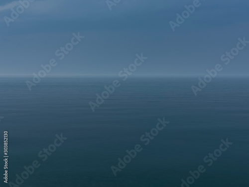 Twilight over calm sea