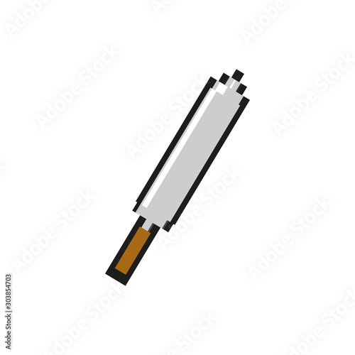 sword 8 bits pixelated style icon