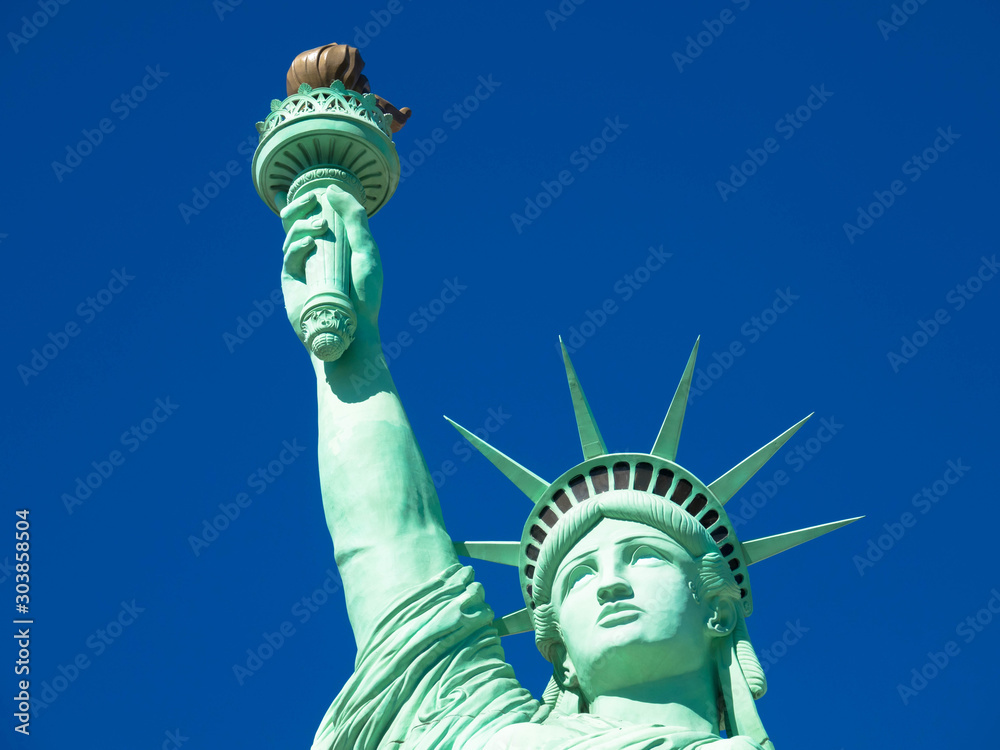 Fototapeta premium Face of the Statue of Liberty, USA