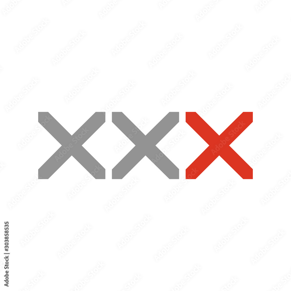 Obraz premium Exit Cross sign element. Red X icon isolated on white background. Simple mark graphic design. Button for vote, decision, web. Symbol of error, check, wrong and stop, failed. Vector illustration